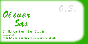 oliver sas business card